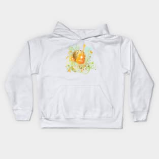 Beach party with guitar Kids Hoodie